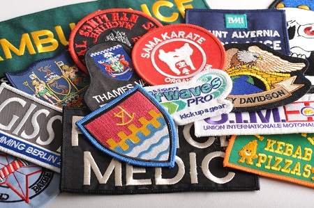 custom woven badges
