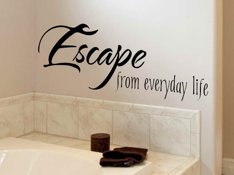 bathroom wall decal