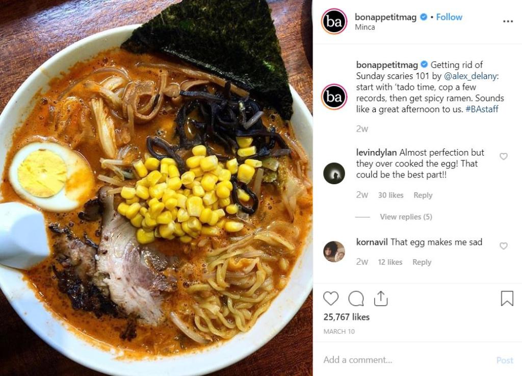 Bon Appetit: Brand Storytelling Instagram - Business Services Week UK