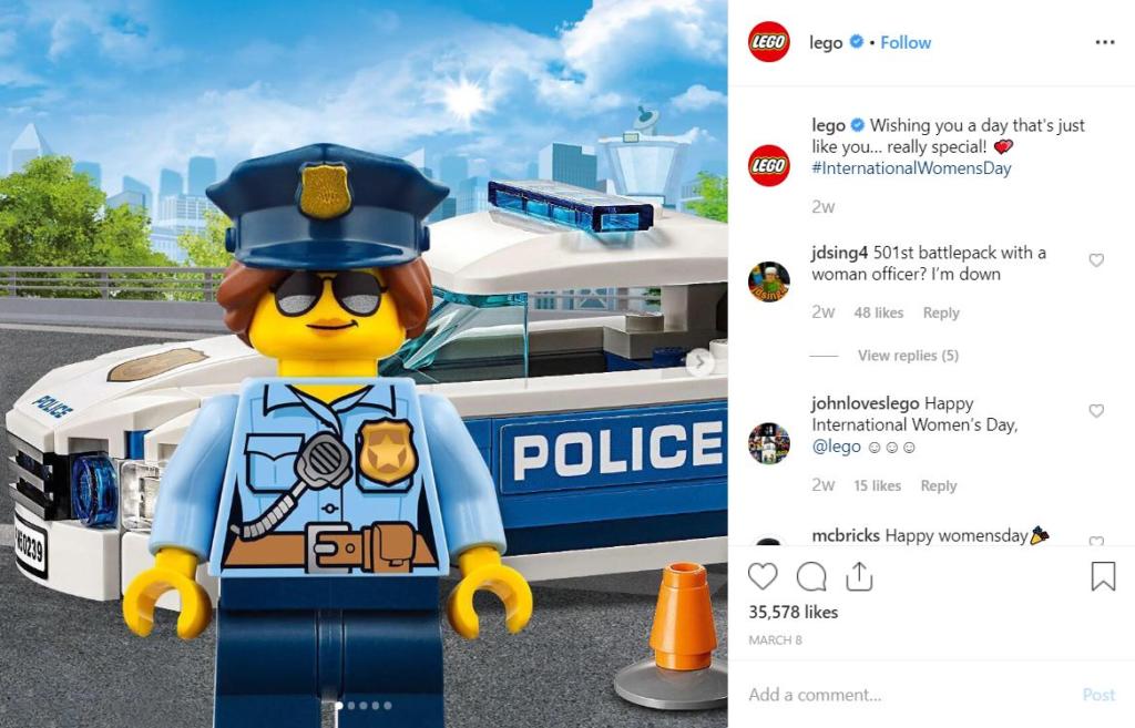 LEGO: Brand Storytelling Instagram - Business Services Week UK